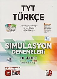 3D Yayınları TYT Türkçe Simülasyon 10 Deneme