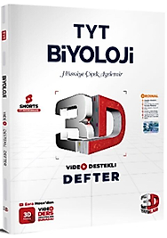 3D Yayınları TYT Biyoloji Video Destekli Defter