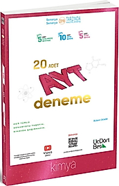 ÜçDörtBeş Yayınları AYT Kimya 20 Deneme 2025