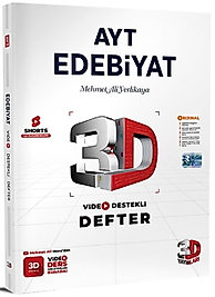 3D Yayınları AYT Edebiyat Video Destekli Defter