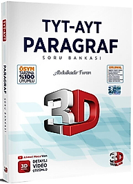 3D Yayınları TYT AYT Paragraf Soru Bankası