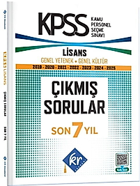 KR Akademi KPSS Genel Yetenek Genel Kültür Çıkmış Sorular Son 7 Yıl Kitapçıkları