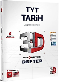 3D Yayınları TYT Tarih Video Destekli Defter