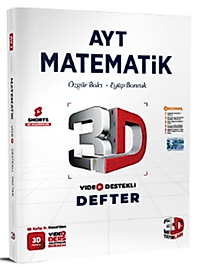 3D Yayınları AYT Matematik Video Destekli Defter