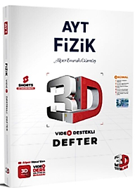 3D Yayınları AYT Fizik Video Destekli Defter