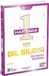 ÜçDörtBeş Yayınları TYT 1 Haftada Dil Bilgisi Konu Anlatımlı Soru Bankası 2026