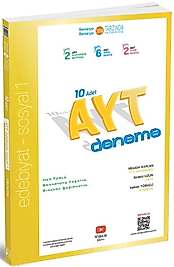ÜçDörtBeş Yayınları AYT Edebiyat Sosyal 1 10 lu Deneme 2025