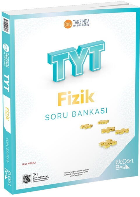 ÜçDörtBeş (345 ) Yayınları TYT Fizik Soru Bankası 2026