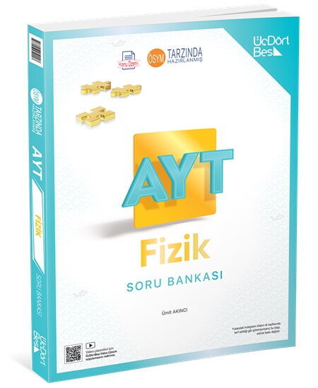 ÜçDörtBeş (345 ) Yayınları AYT Fizik Soru Bankası 2026