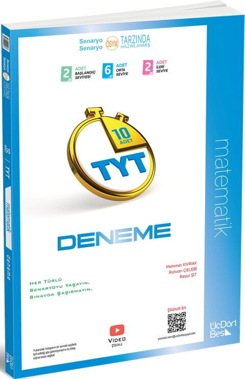 ÜçDörtBeş ( 345 ) Yayınları TYT Matematik 10 lu Deneme 2026