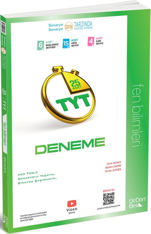 ÜçDörtBeş ( 345 ) TYT Fen Bilimleri 25 li Deneme 2026
