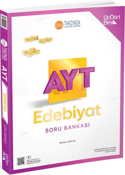 ÜçDörtBeş (345 )  Yayınları AYT Edebiyat Soru Bankası 2026