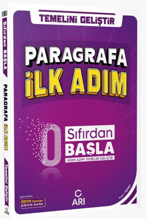 Arı Yayınları 0 Sıfırdan Başla Paragrafa İlk Adım 2026